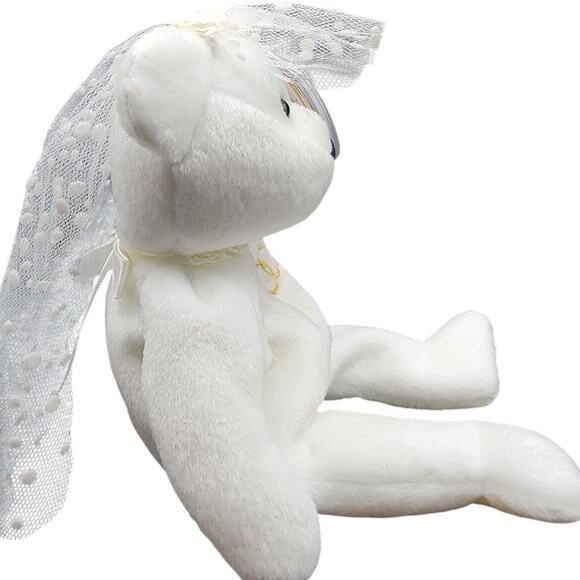 Ty Beanie Baby Mrs (Bear Wedding Bride 2001) - Picture 2 of 4